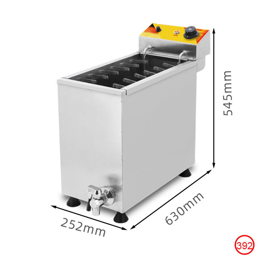 Stainless Steel 25L Commercial Deep Fryer for Cheese, Hot Dogs, and Snacks