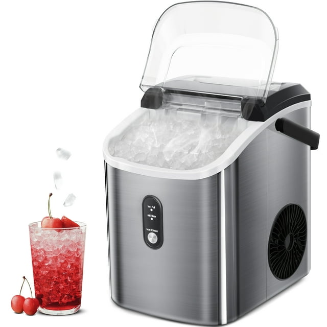 Auseo Nugget Ice Maker - Compact, Modern, and Self-Cleaning