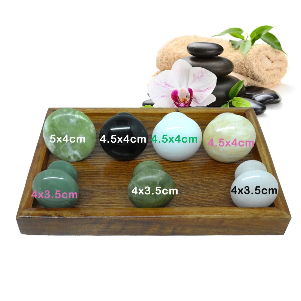 Gentle Rose Quartz Mushroom Foot Massager - Jade Stone Beauty & Relaxation Tool