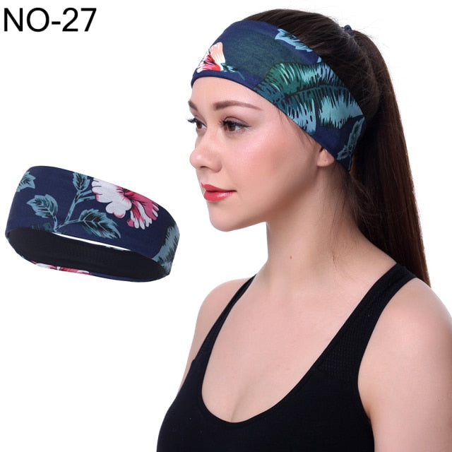 Men's & Women's Elastic Sports Headband for Yoga, Running, and Outdoor Activities