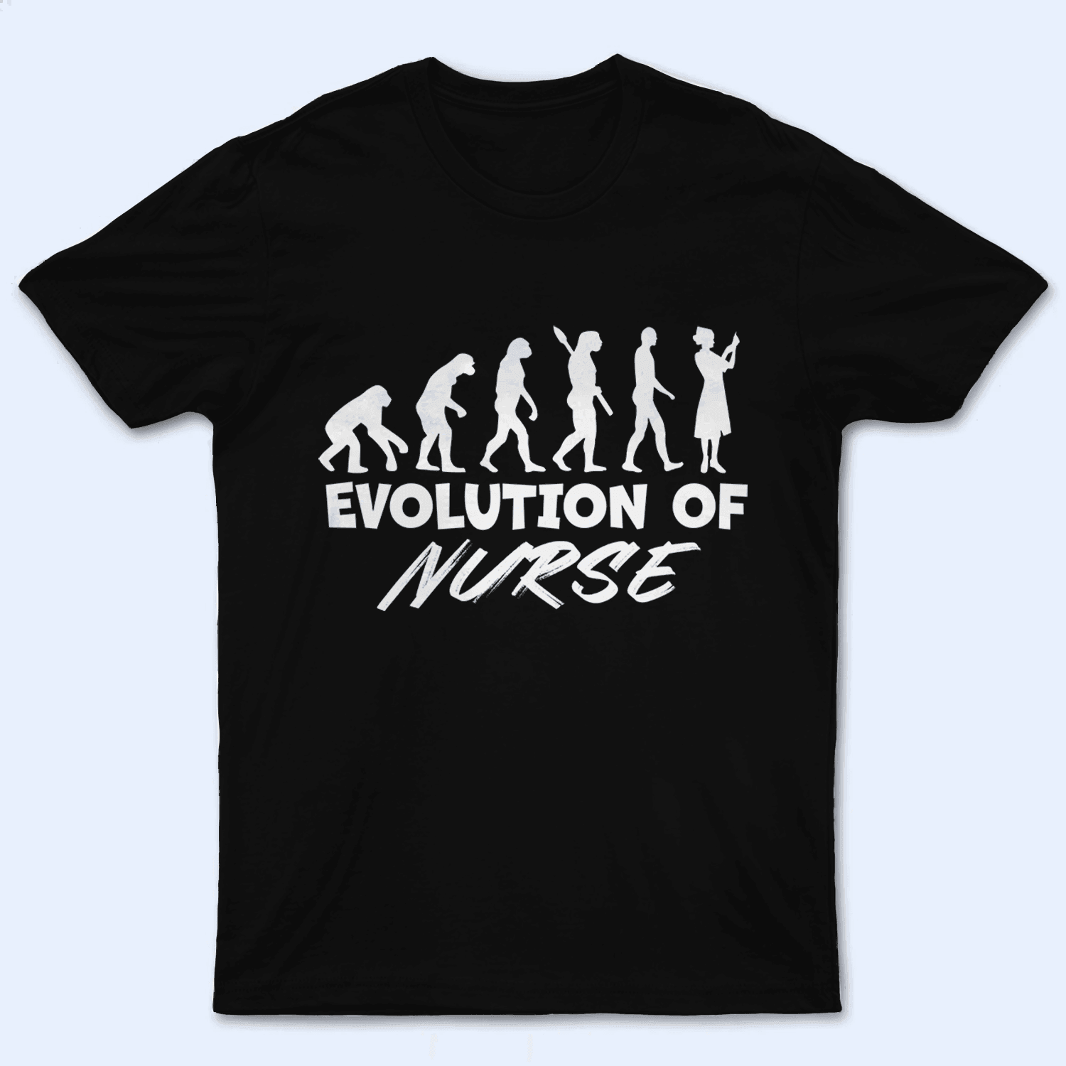 Personalized Nurse Evolution T-Shirt - Unique Gift for Healthcare Heroes