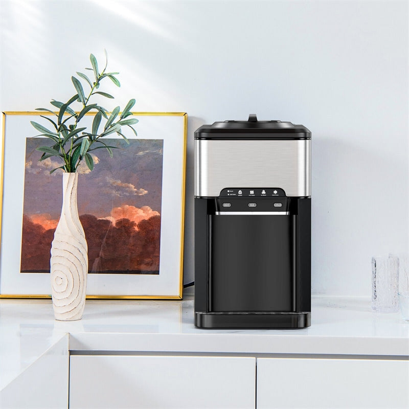 3-in-1 Countertop Water Cooler Dispenser with Ice Maker