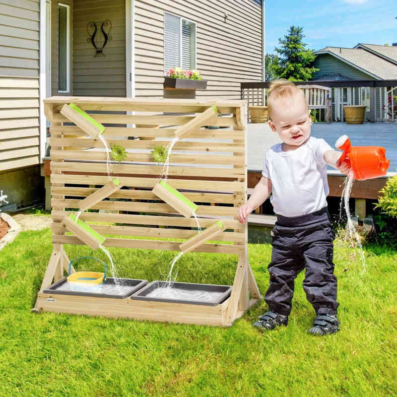 Outsunny Sand and Water Playground: Interactive Maze Toy for Kids