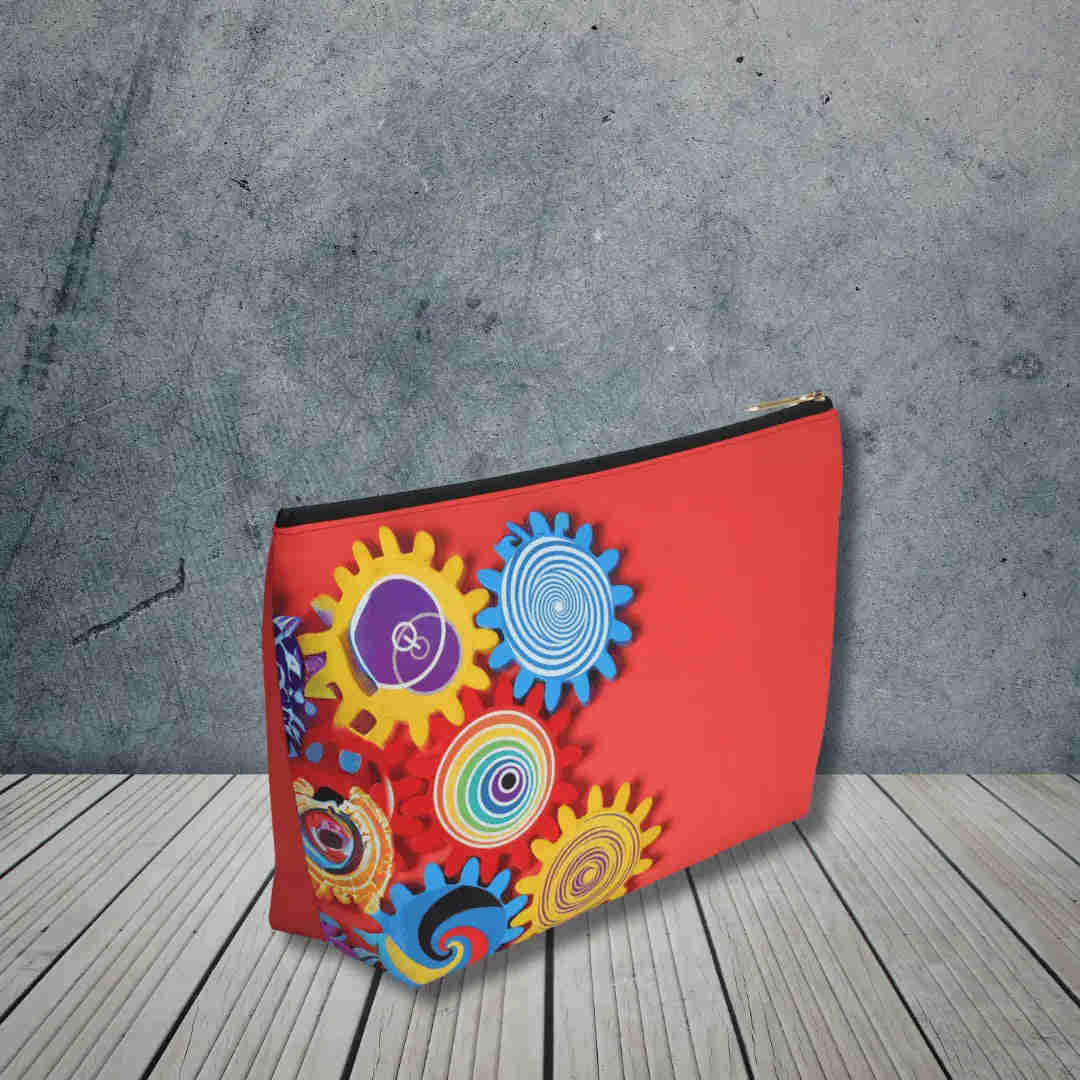 Versatile T-Bottom Bag for Accessories, Makeup, and Travel