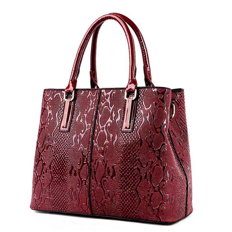 Vintage Large Capacity PU Tote Bag for Everyday Use