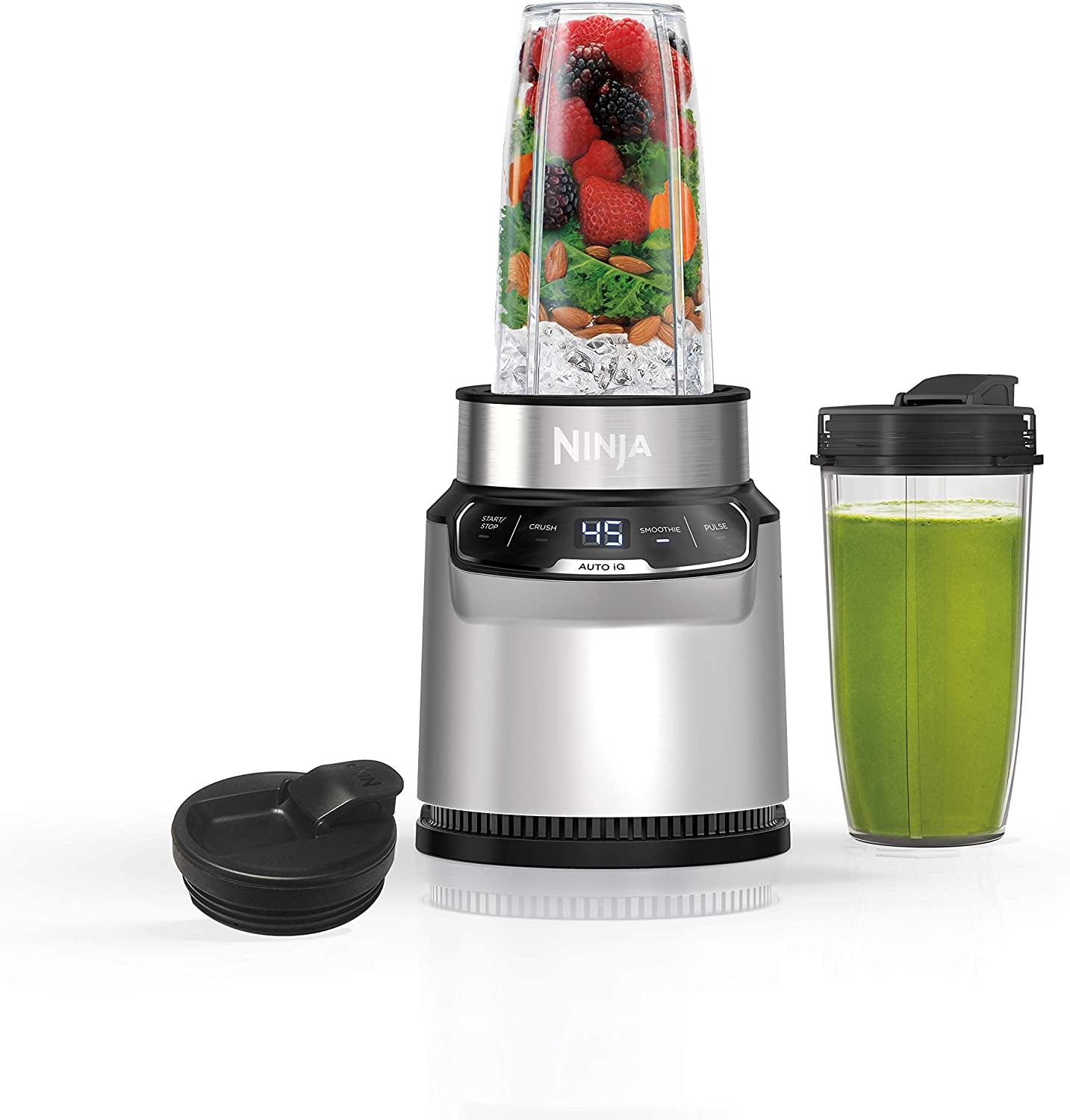 Ninja Nutri Pro Compact Blender with Auto-iQ, 1100W, for Smoothies, Frozen Drinks