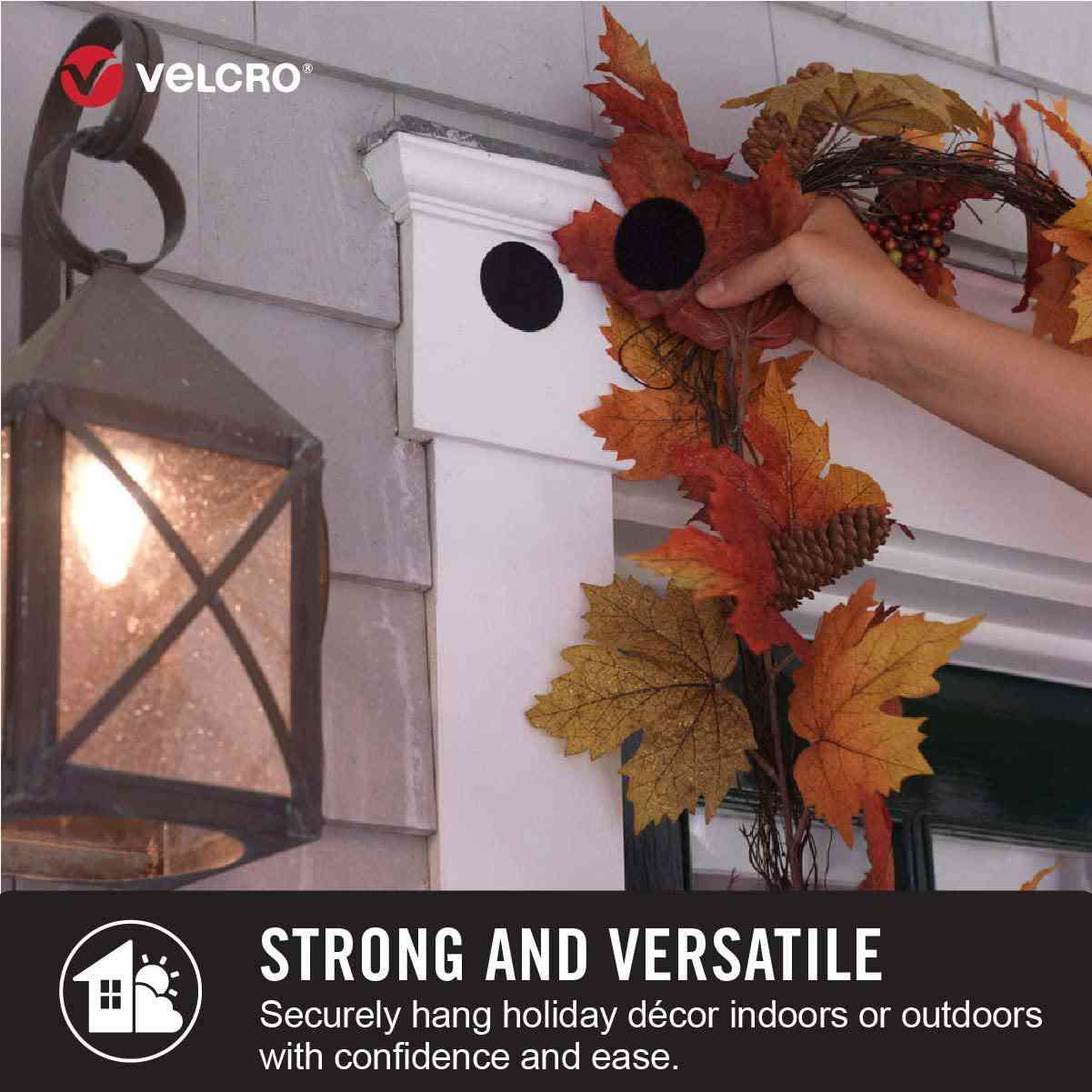 VELCRO Brand - Heavy-Duty, Weather-Resistant Fasteners | 10ft x 2in White Tape