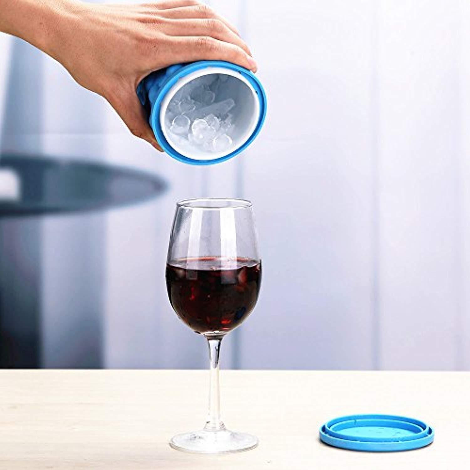 MerryXD Ice Cube Maker Genie - Compact Silicone Ice Tray for Kitchen