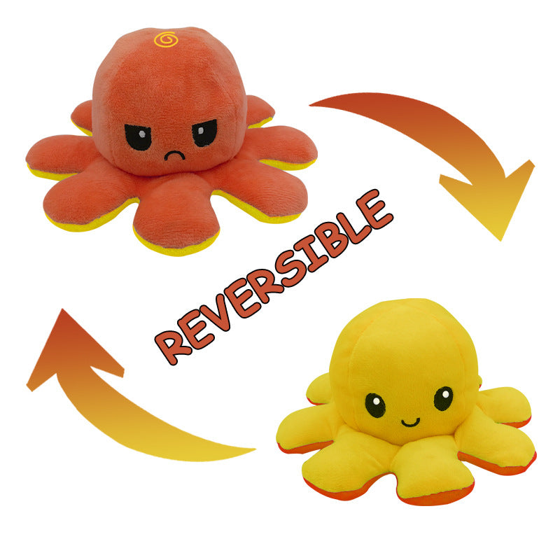 Cuddly Reversible Octopus Plush - Double the Fun!