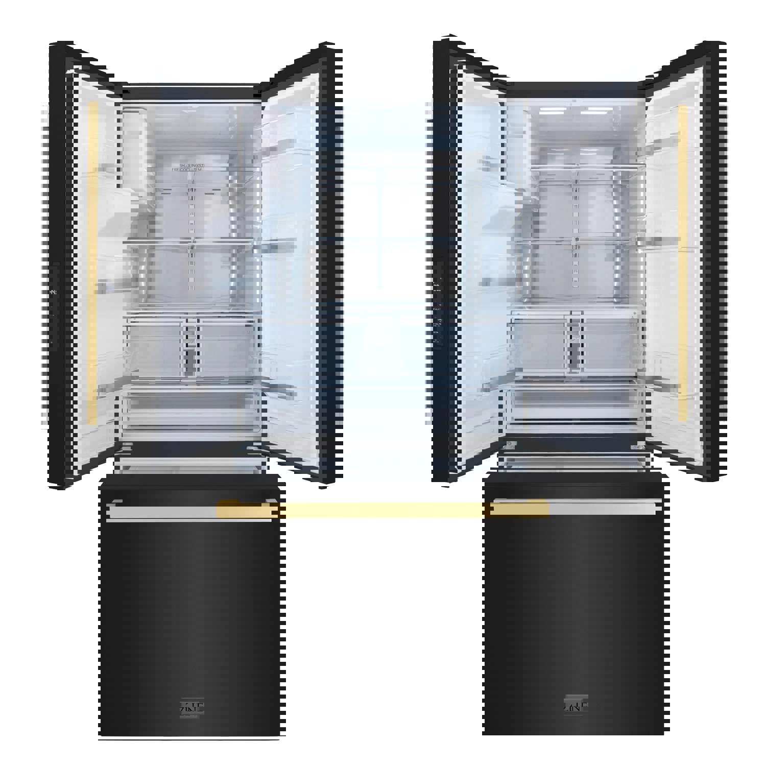 Stylish ZLINE French Door Refrigerator with External Water Dispenser