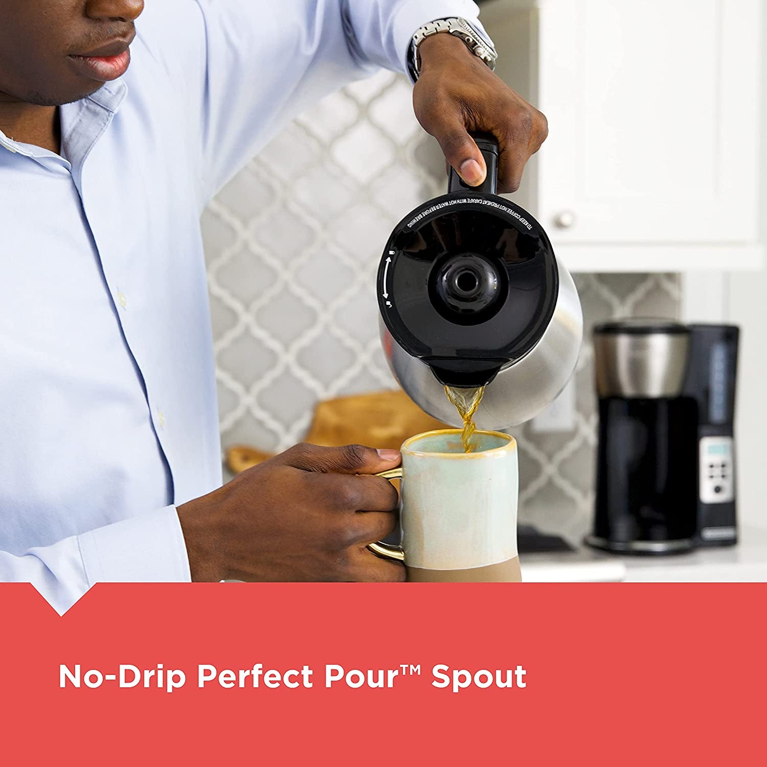 12 Cup Vortex Technology Coffee Maker with Thermal Carafe