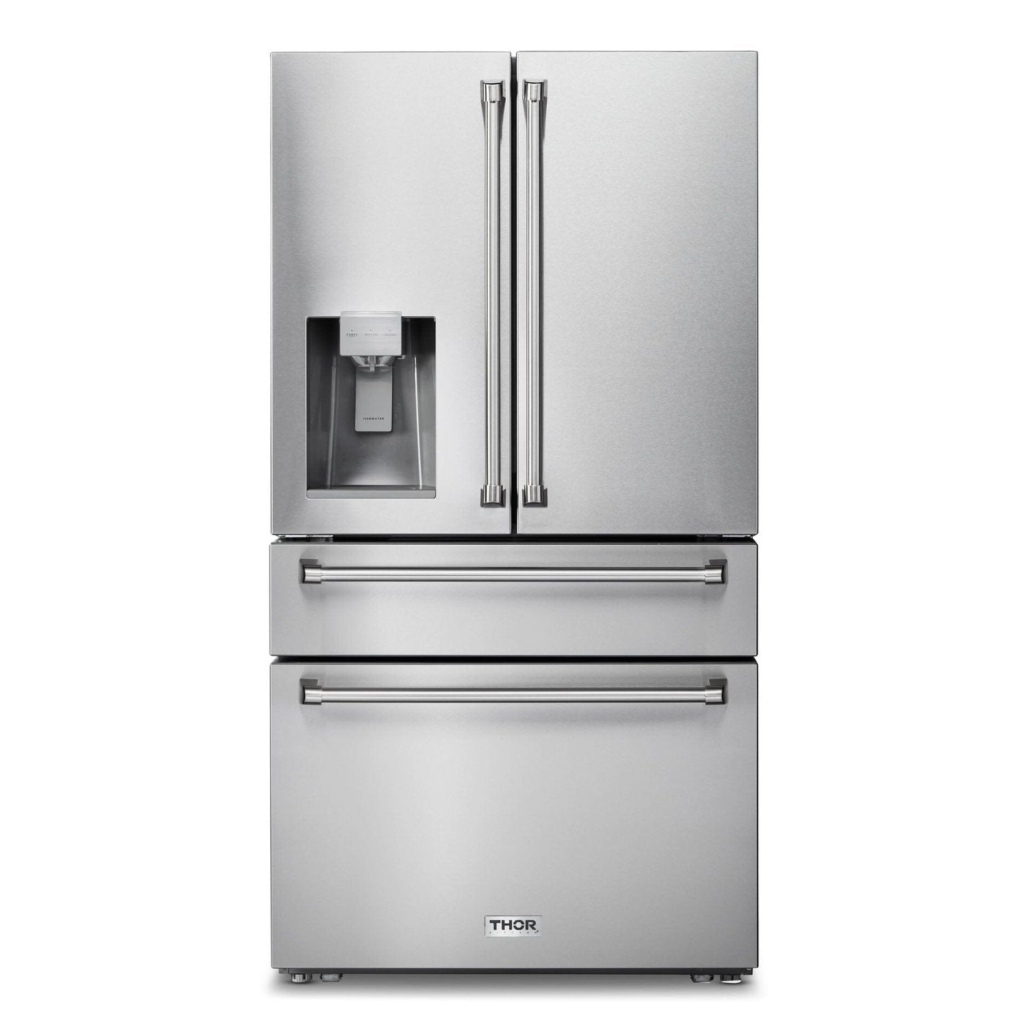 Thor Kitchen 36" Counter Depth Refrigerator with Water Dispenser and Ice Maker - TRF3601FD