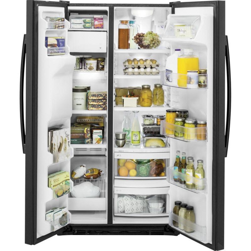 GE 21.9 cu. ft. Counter-Depth Side-by-Side Refrigerator with Advanced Features