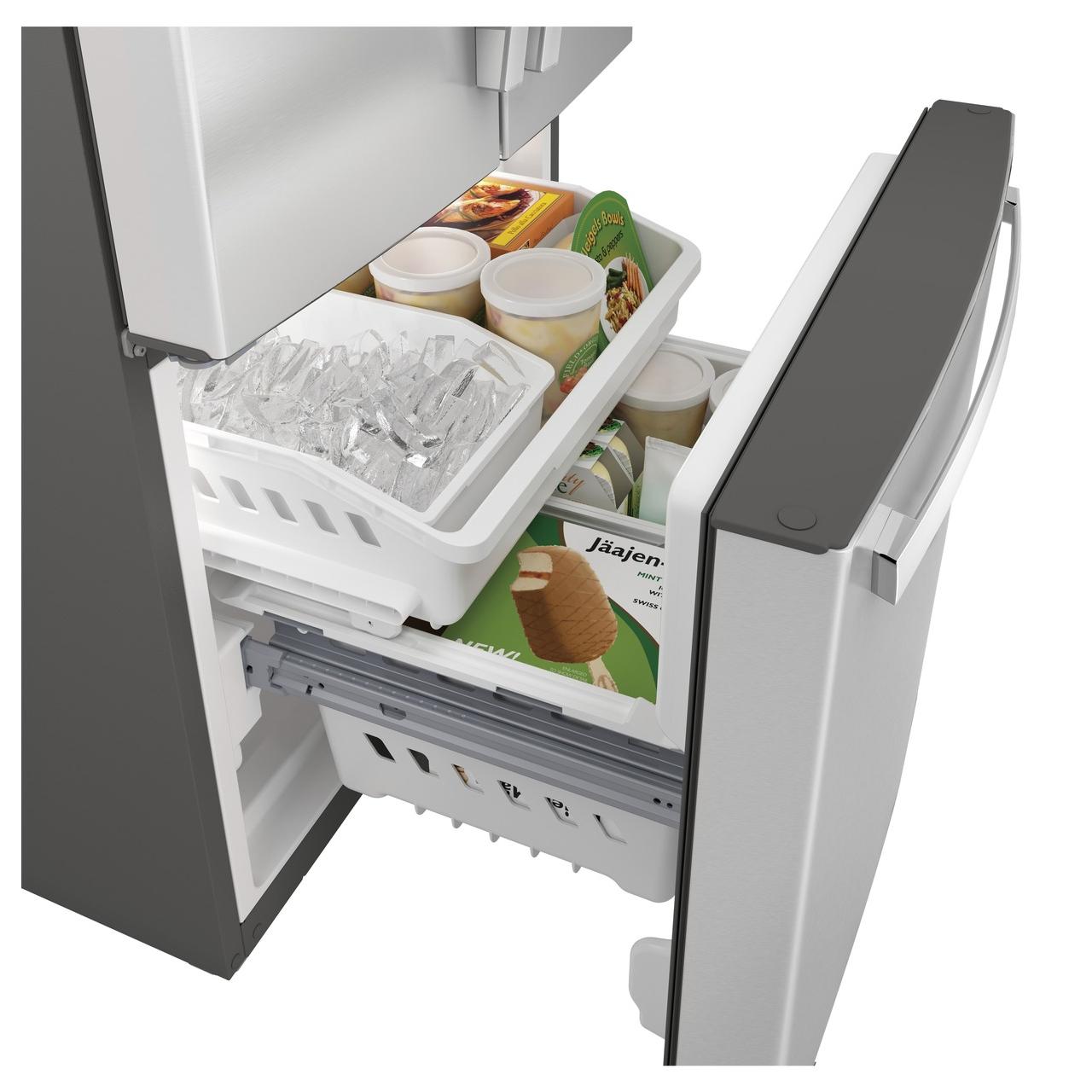 GE 30-inch French 3-Door Refrigerator with Interior Ice Maker