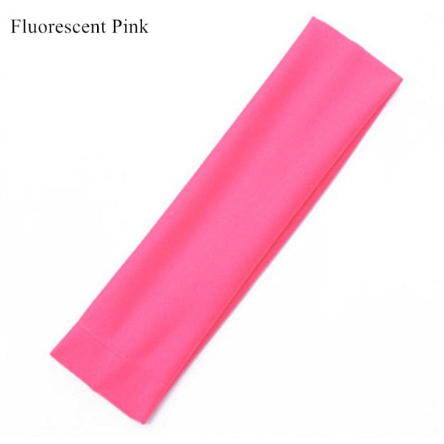 Multicolor Elastic Yoga Headbands for Women