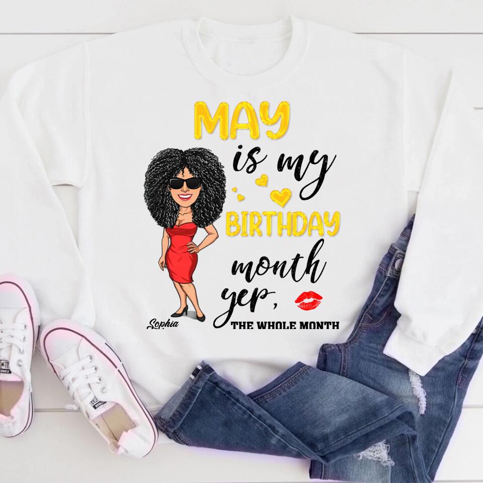 Stylish May Birthday Shirt for Queens