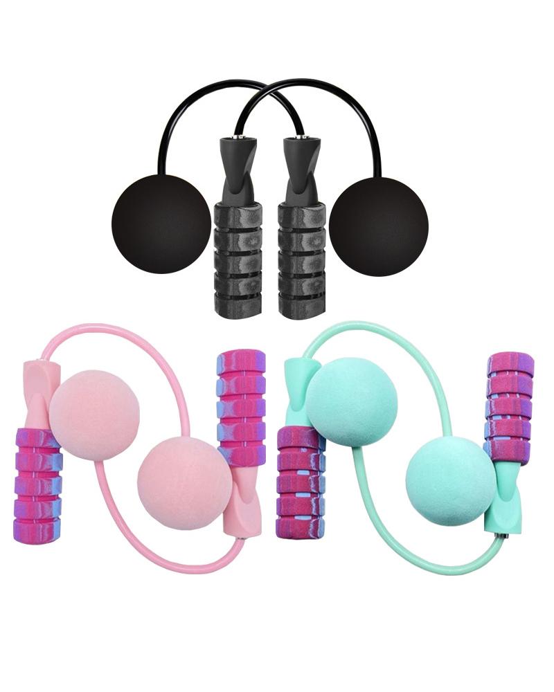 Dual-Use Weighted Jump Rope for Indoor Fitness