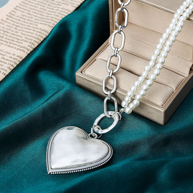 Stylish Boho Heart Pendant Necklace with Adjustable Length