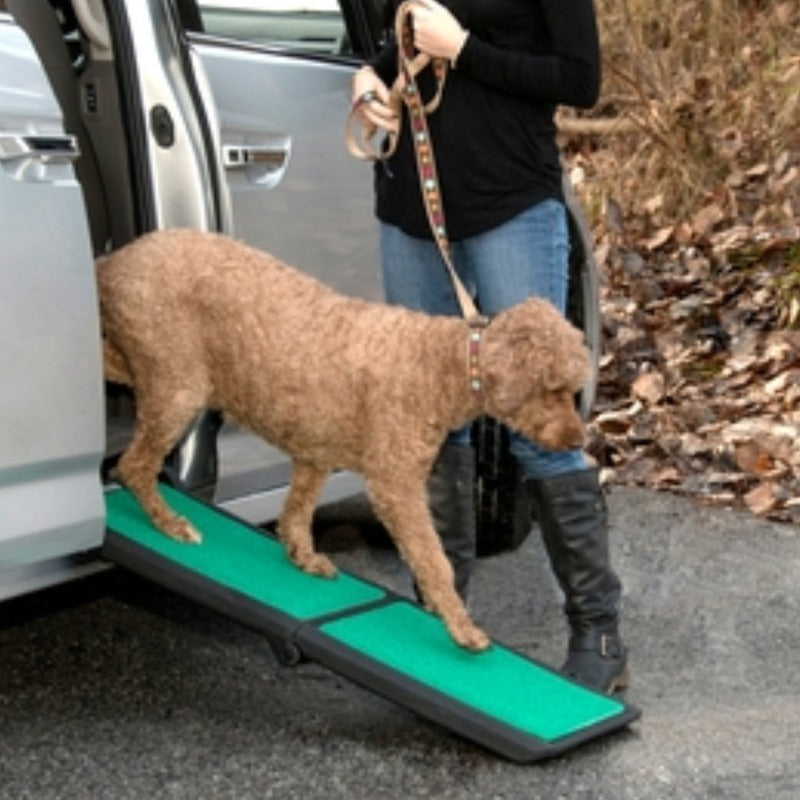 Pet Gear Bi-Fold Travel Lite Ramp with SupertraX - Portable & Non-Slip Pet Ramp