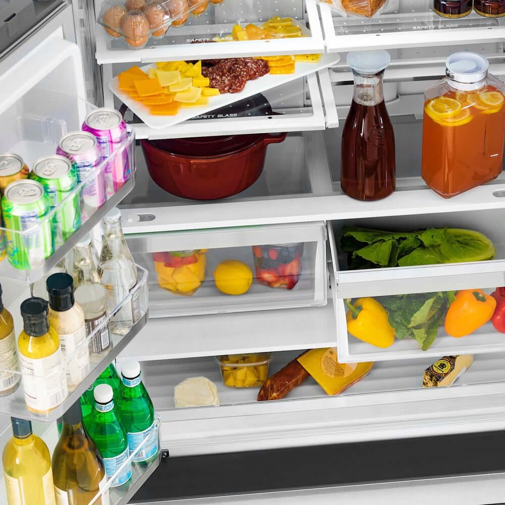 ZLINE 36" 22.5 cu. ft. French Door Refrigerator with Ice Maker, Luxury Stainless Steel