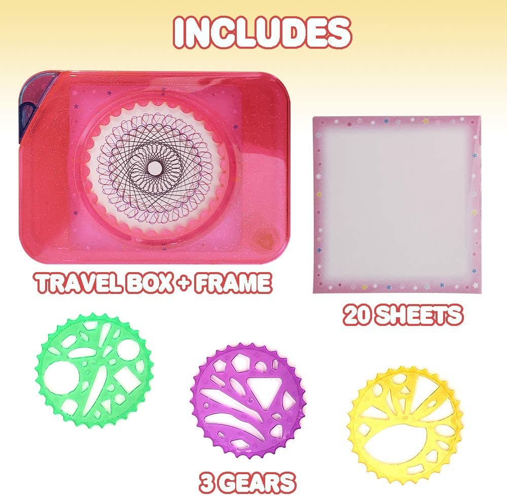 Portable Kids Spiral Art Set, Creative Travel Fun