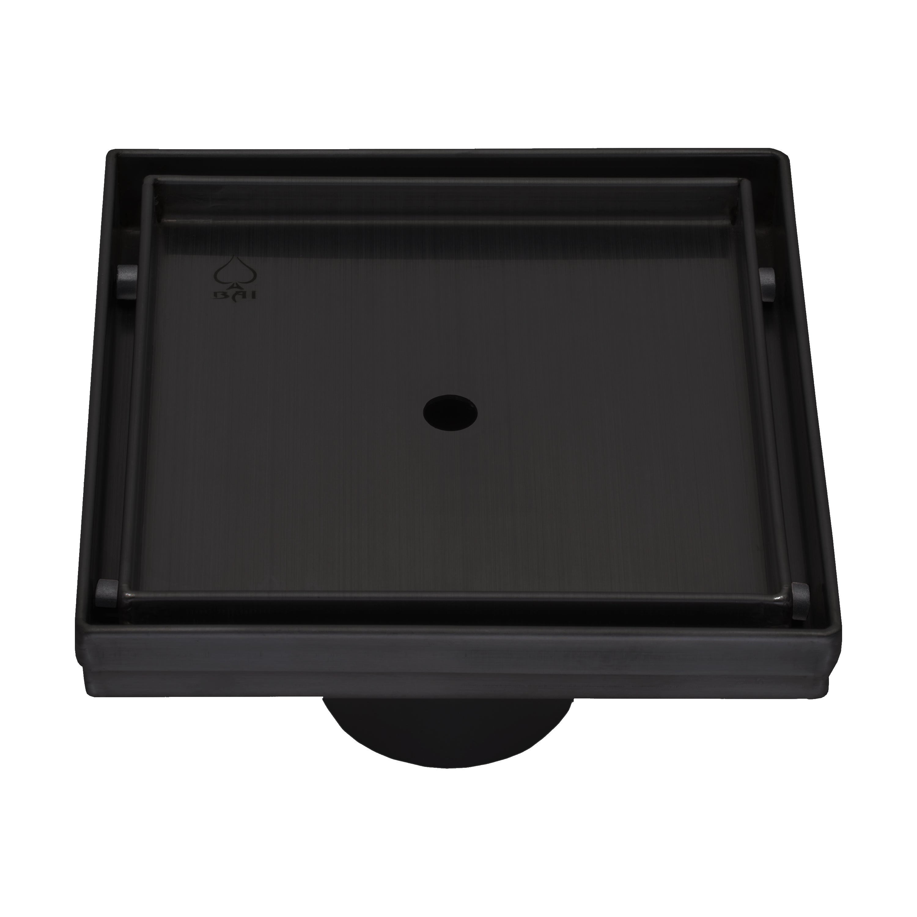 BAI 0512 Stainless Steel Square Shower Drain with Tile Insert