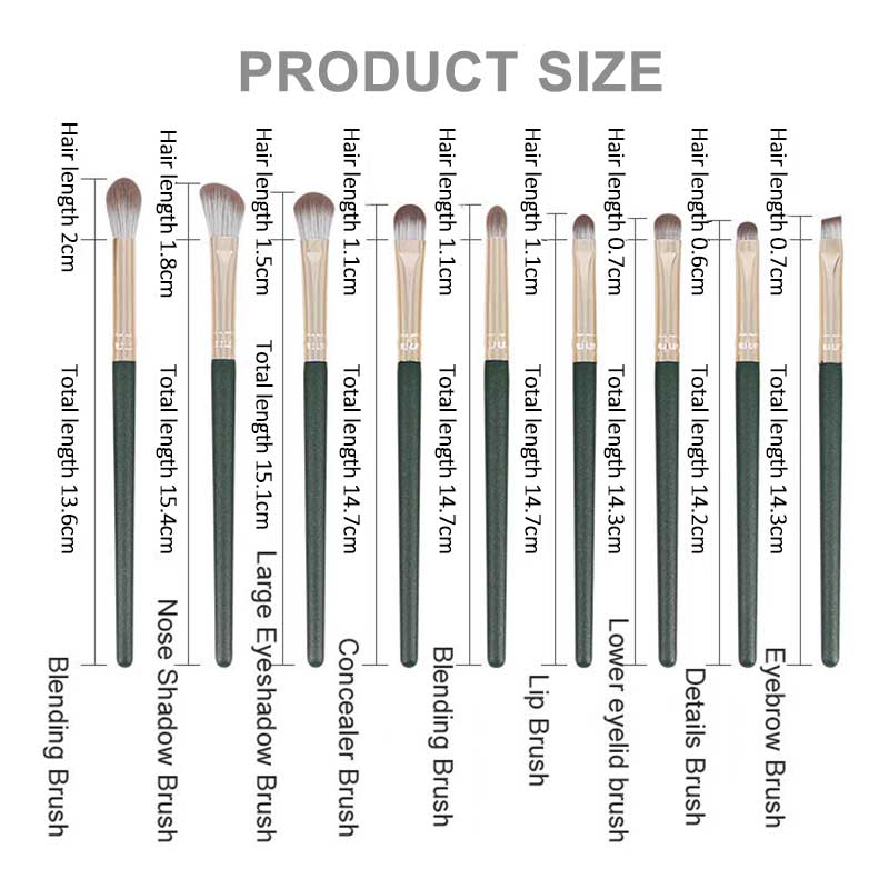 Ali Annabelle Premium 14-Piece Makeup Brush Set with Storage