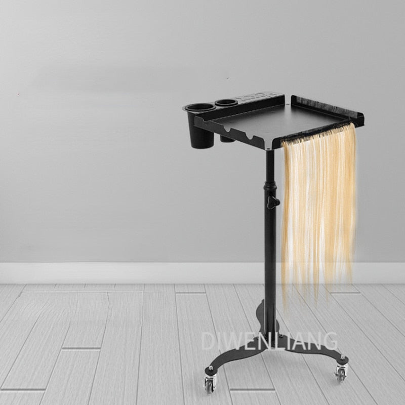Stainless Steel Salon Hair Color Cart with High-Temperature Resistant Materials