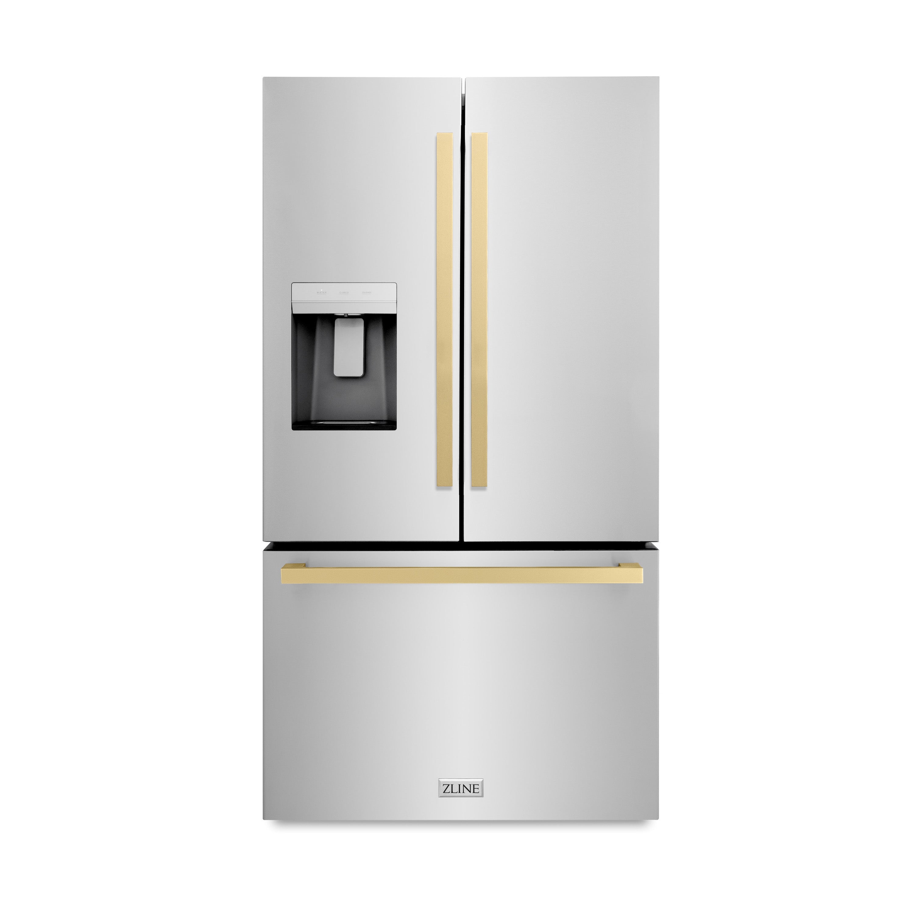 ZLINE Autograph Edition 36" French Door Refrigerator with External Water Dispenser and Dual Ice Maker