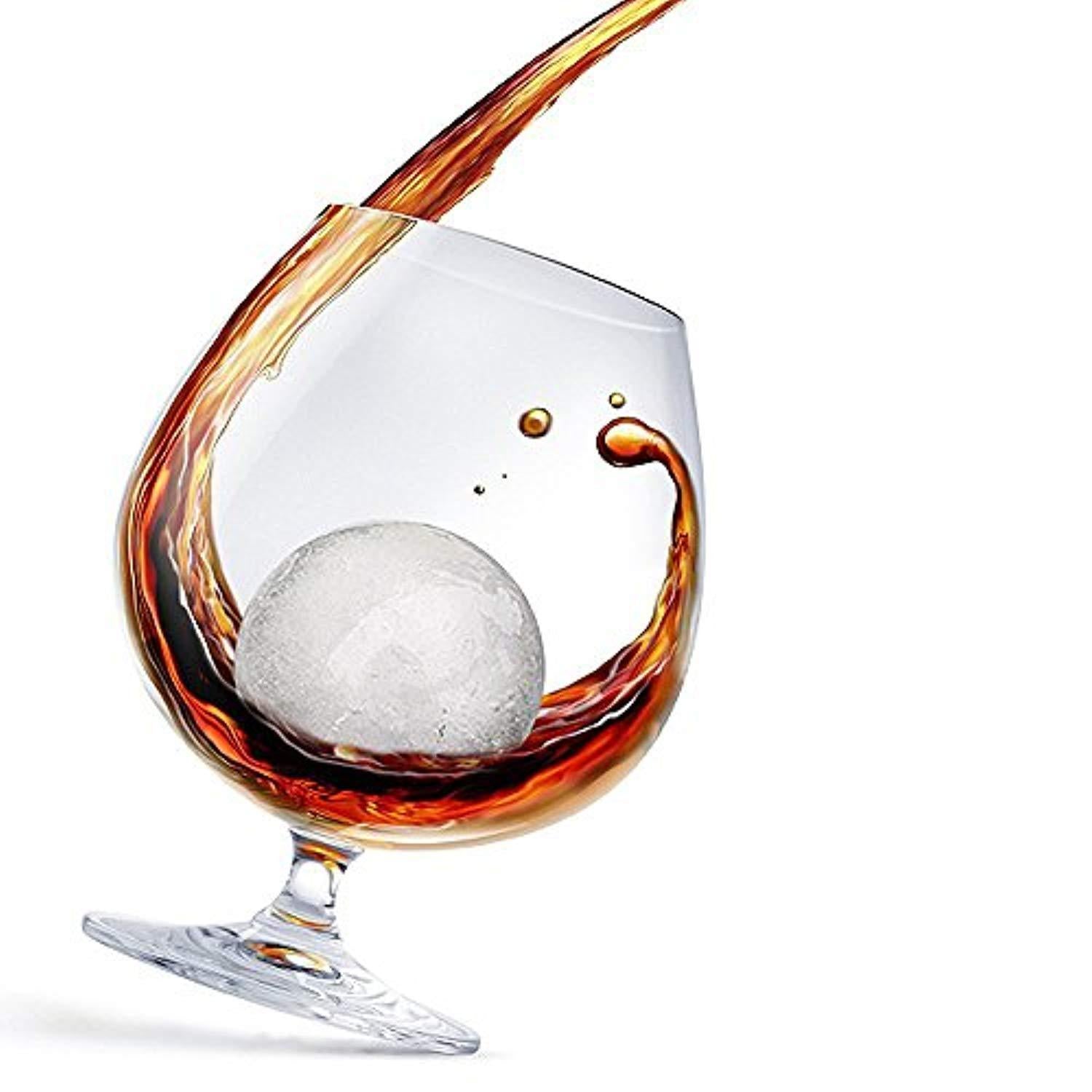 Ouddy Silicone Ice Ball Maker - Skull & Round Molds for Premium Beverages