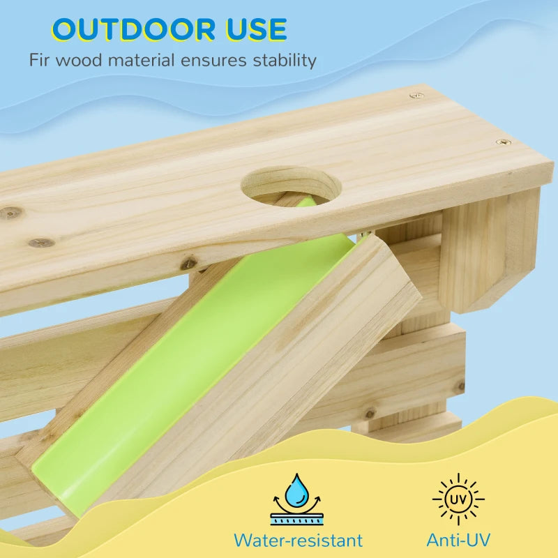 Outsunny Sand and Water Playground: Interactive Maze Toy for Kids