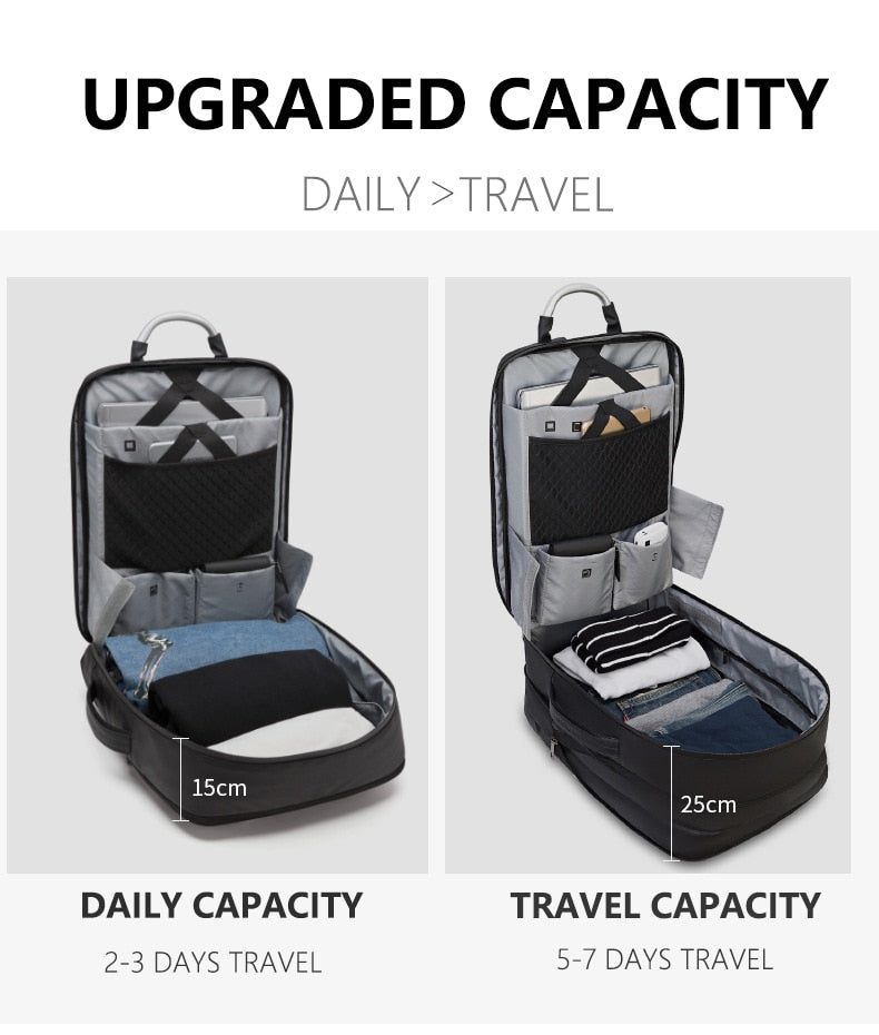 Arctic Hunter 40L Waterproof Business Backpack with USB Charging Port