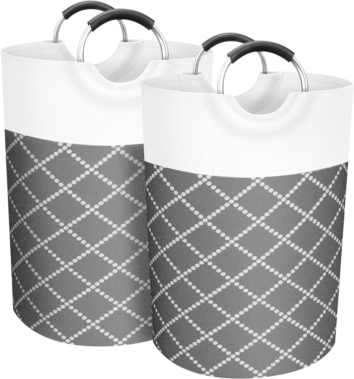 2-Pack 82L Waterproof Laundry Hamper with Comfort Grip Handle