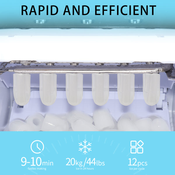 Portable Ice Maker Machine with Transparent Cover