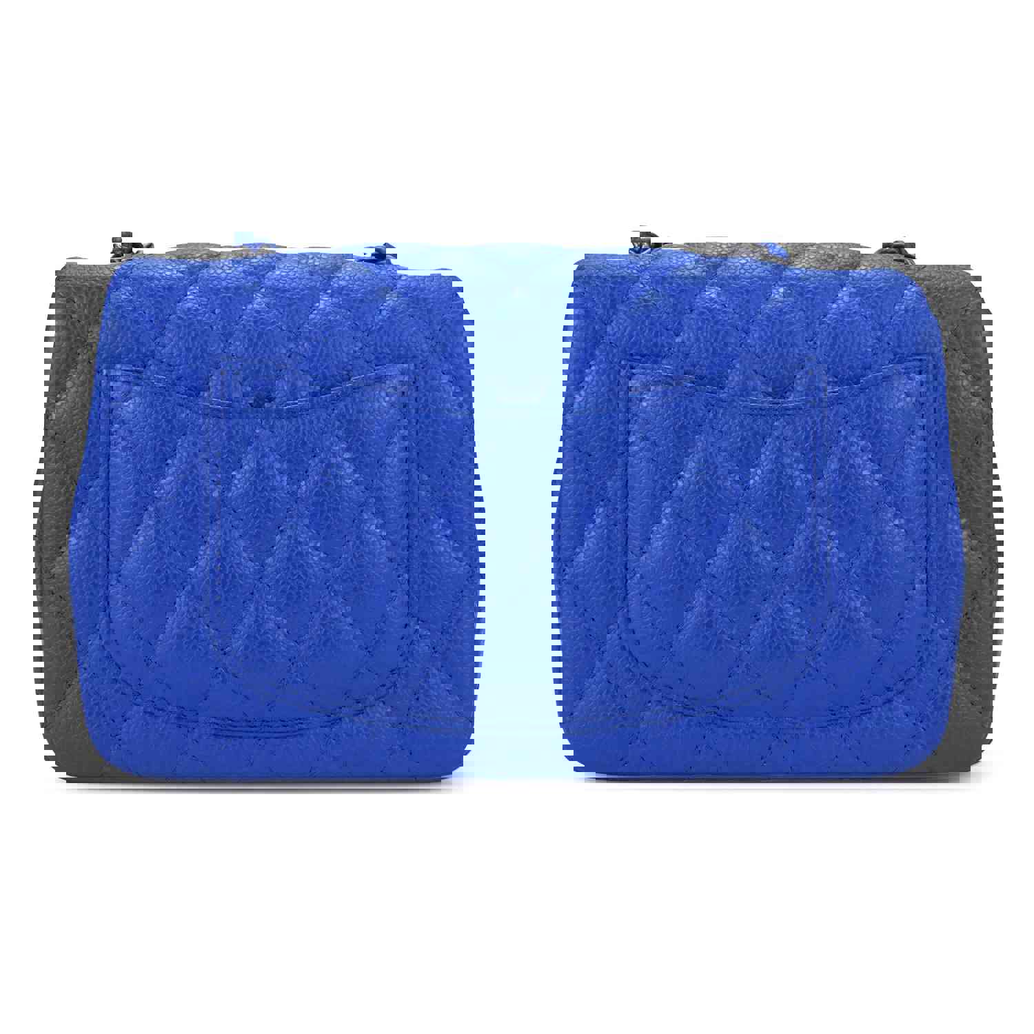 Luxury 16C Blue Roi Caviar Mini Rectangular Flap Bag