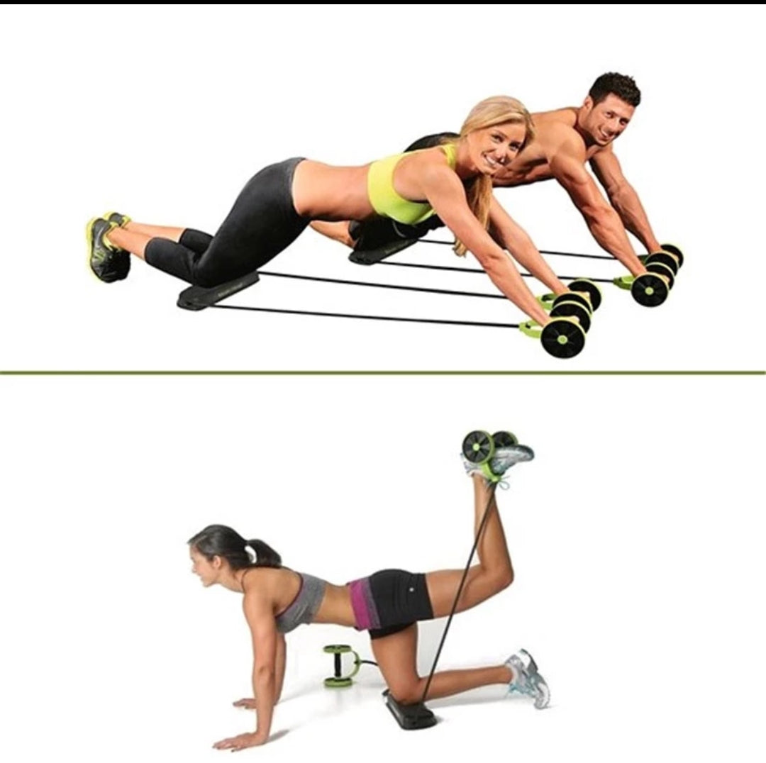 Upgraded Home Fitness Equipment - Double Wheel Exerciser