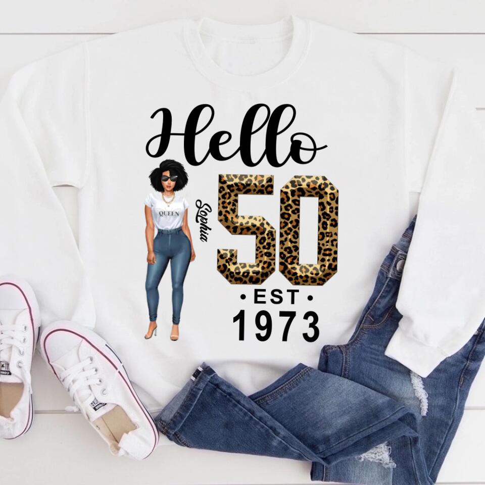 Fabulous 50th Birthday T-Shirt for Women, Unique Custom Gift