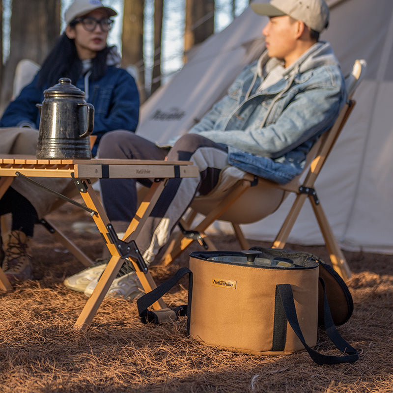 Durable Canvas Camping Storage Bucket for Outdoor Adventures