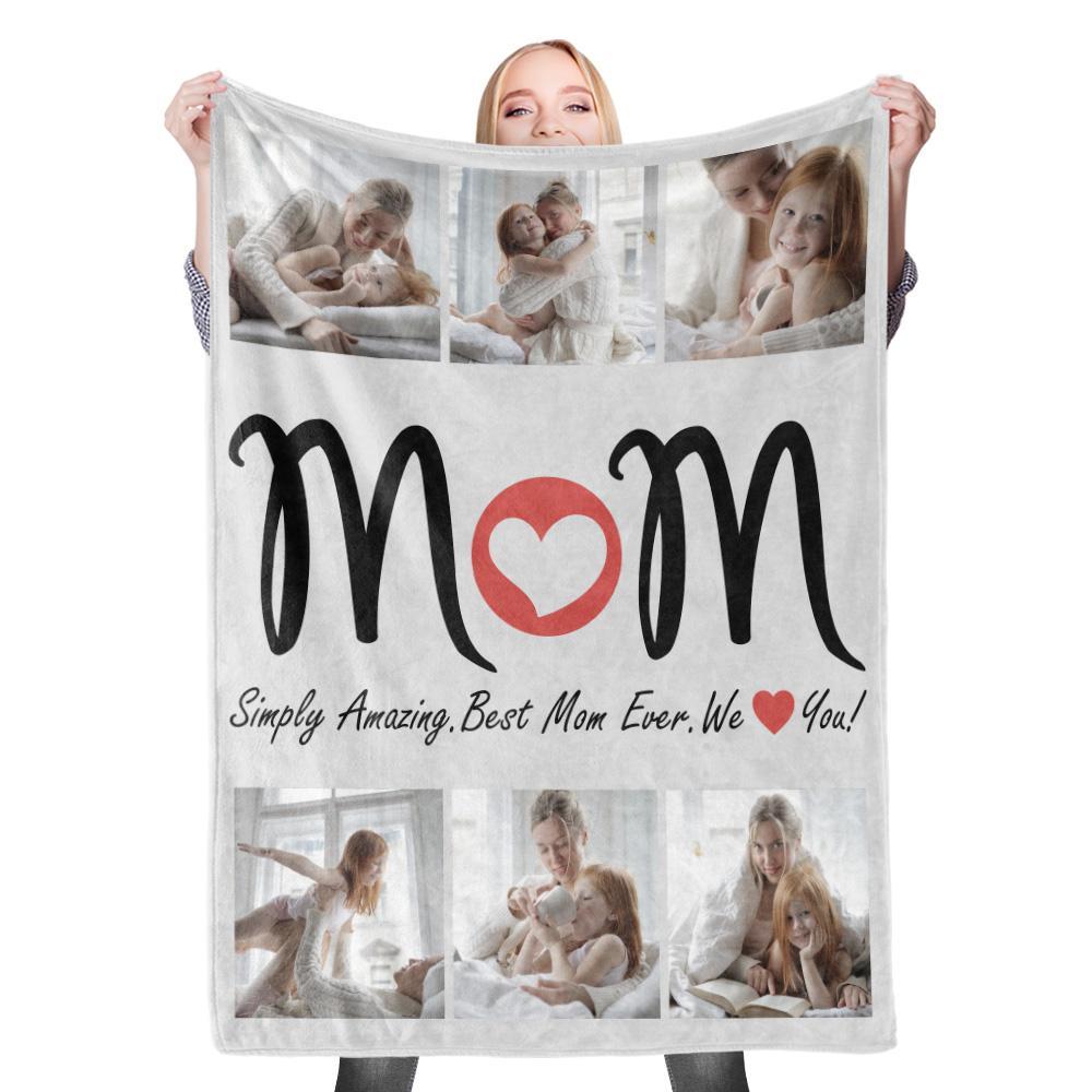 Personalized Photo Collage Blanket - Perfect Mother's Day Gift