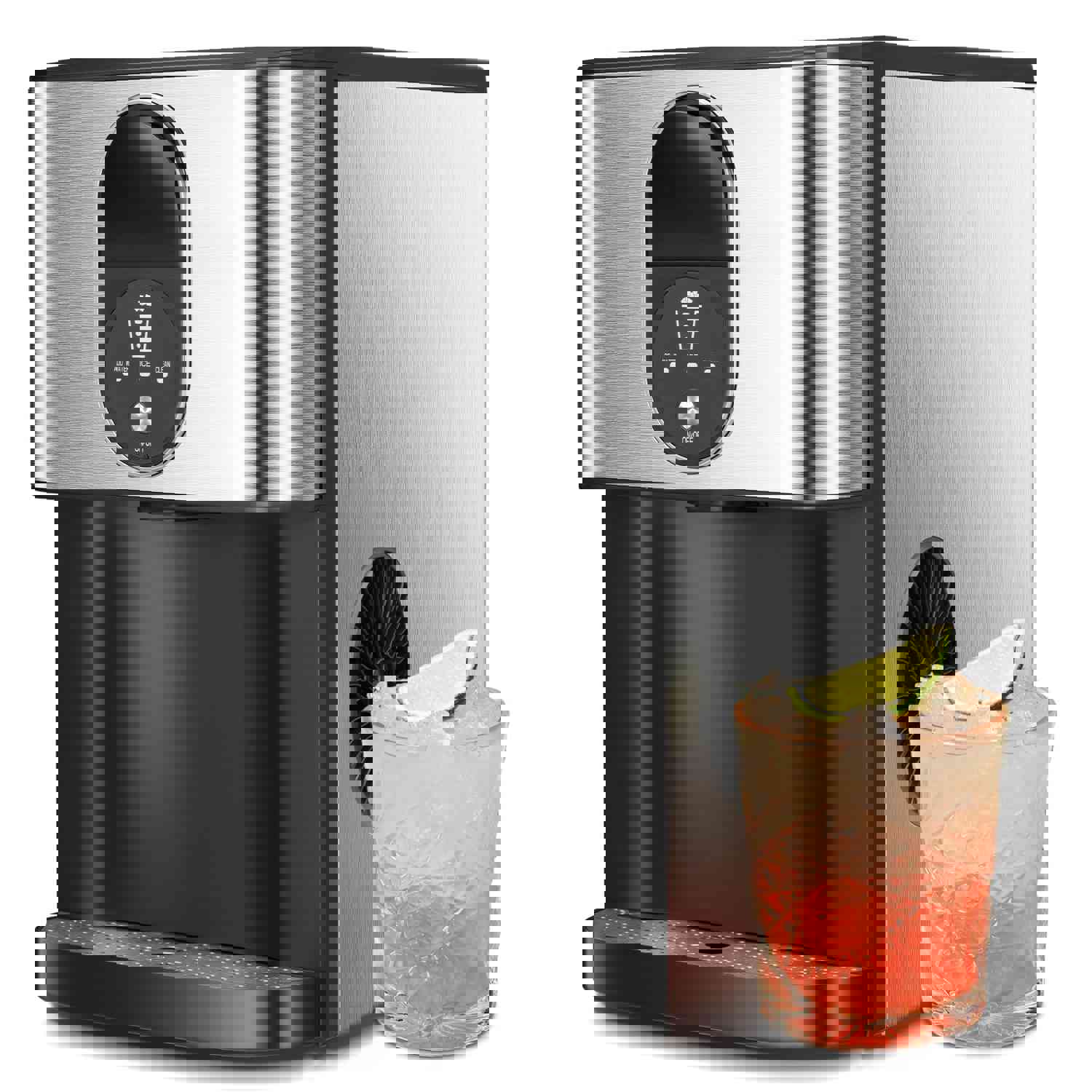 Auseo Nugget Ice Maker, High-Capacity Ice Machine with Self-Cleaning Feature