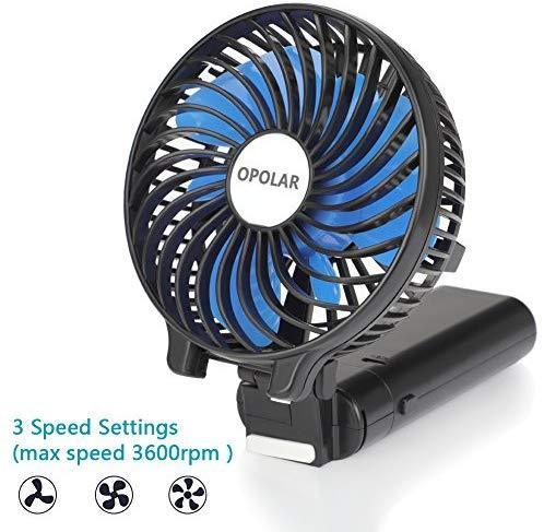 OPOLAR 10400mAh Rechargeable Fan, Portable and Foldable with Long Battery Life