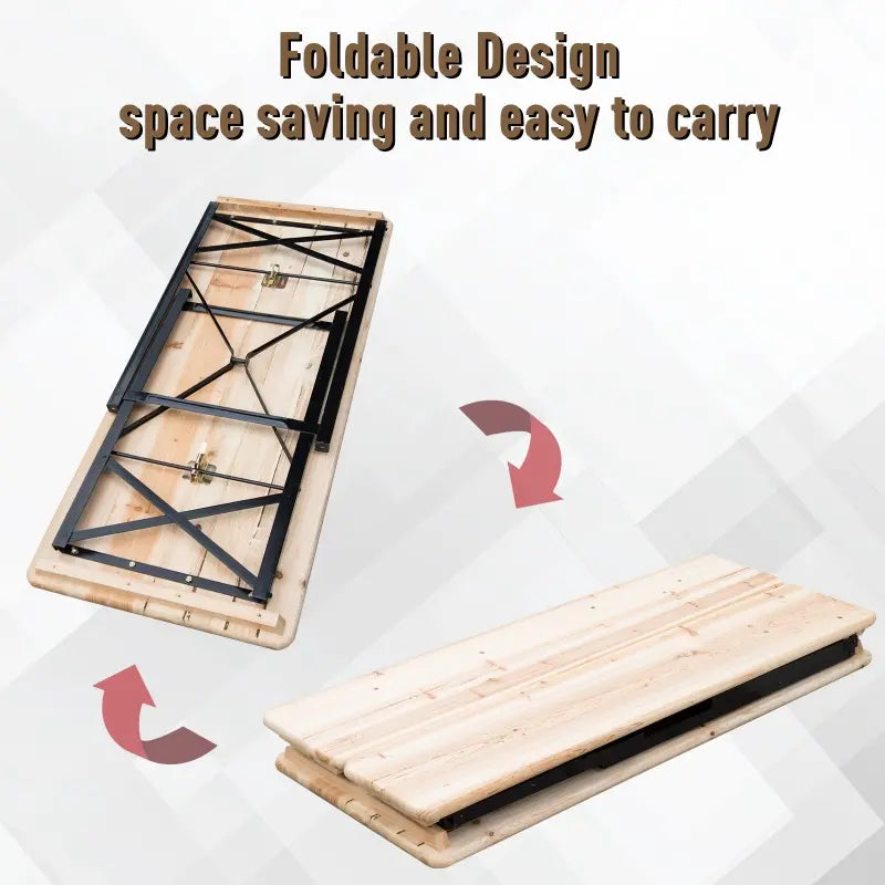 Portable Outdoor Folding Picnic Table and Bench Set