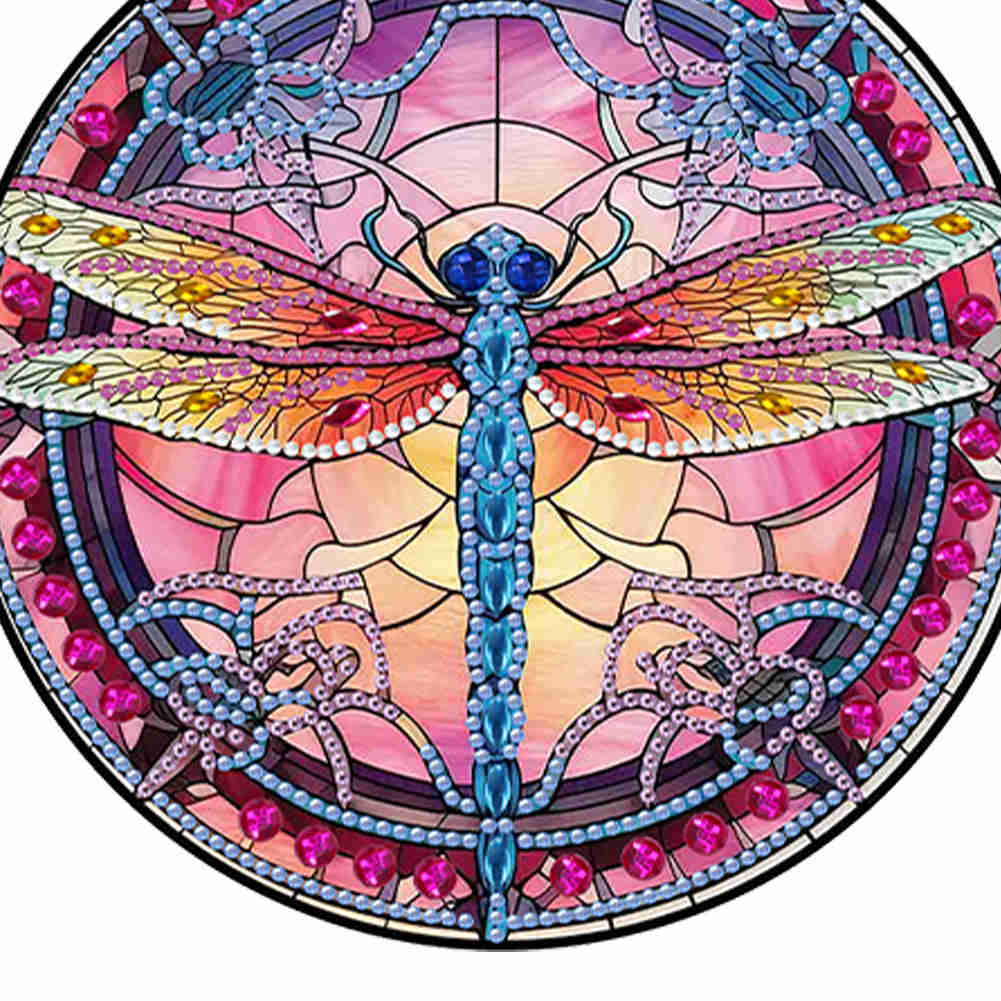 Stylish Dragonfly Acrylic Resin Diamond Art Pendant