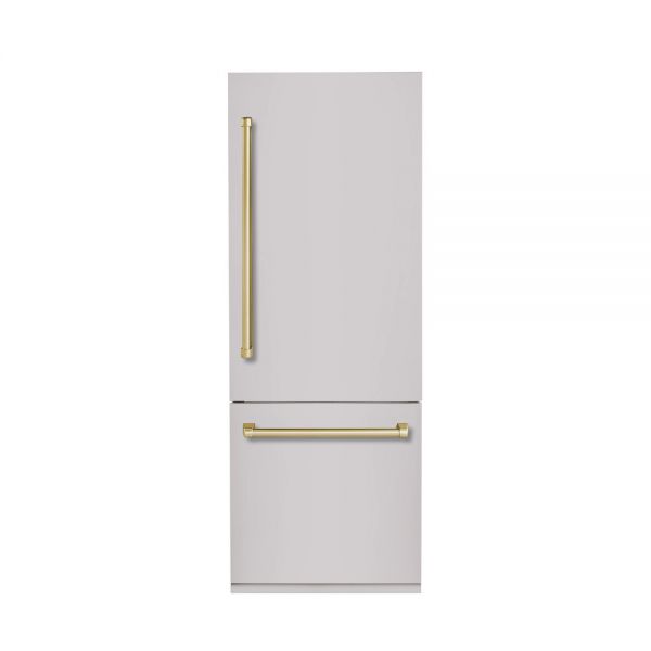 Hallman 30" Built-In Refrigerator with Bottom Freezer and Ice Maker