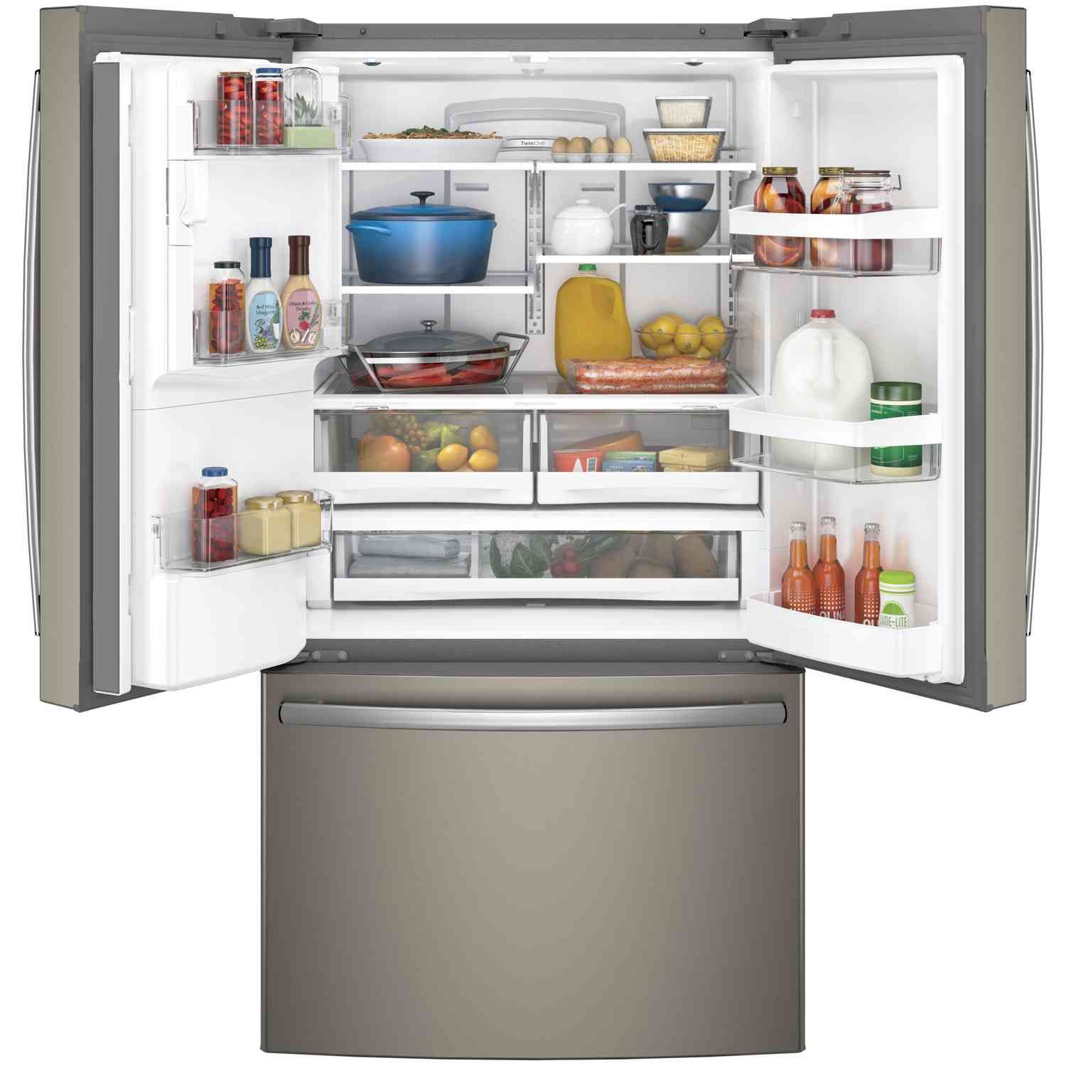 GE 27.8 cu.ft. French-Door Refrigerator with Ice & Water Dispenser