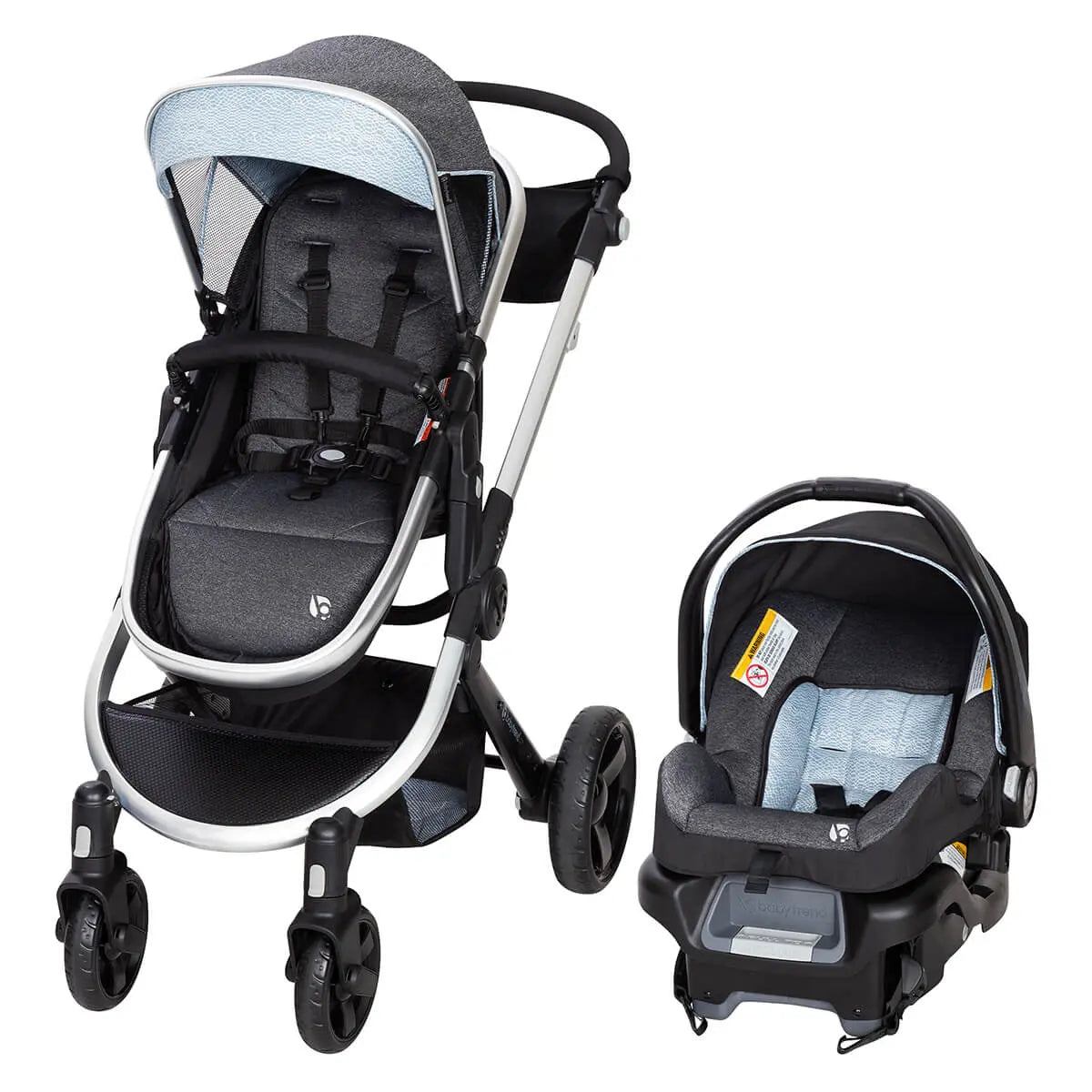Go Gear Espy 35 Stroller Travel System with Ally 35 Infant Car Seat - Blue Spectrum