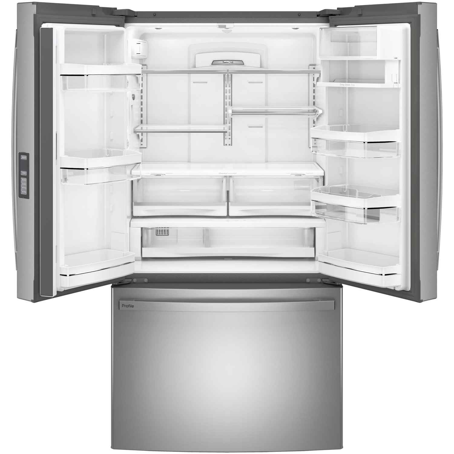 GE Profile 36-inch Counter-Depth French Door Refrigerator with TwinChill™ and Interior Ice Maker