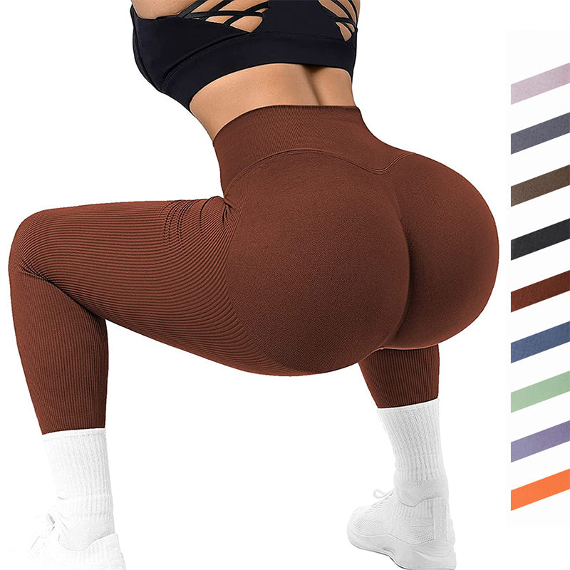 High-Waist Seamless Leggings for Women - Fashionable, Slimming, and Comfortable