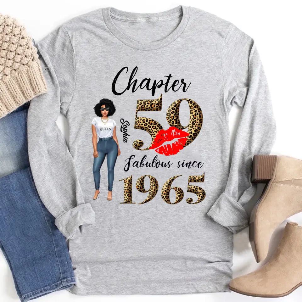 Personalized 59th Birthday Gift - Stylish Age-Announcing Shirt