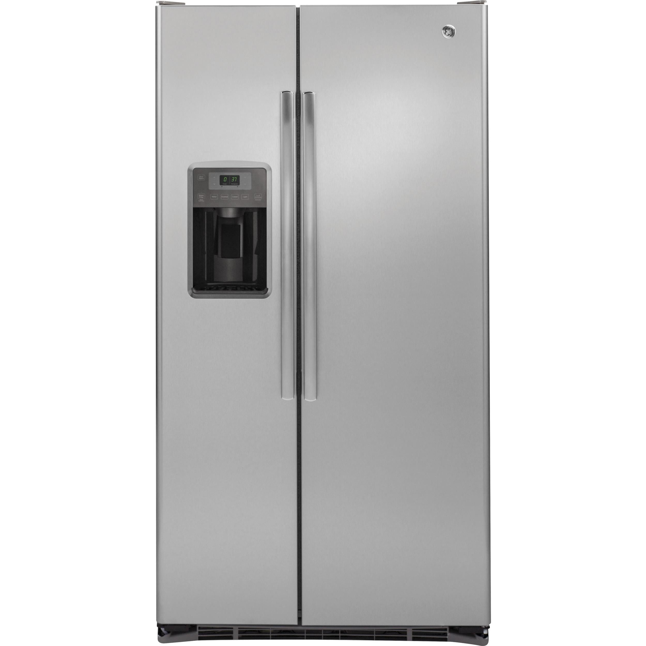 GE 21.9 cu. ft. Counter-Depth Side-by-Side Refrigerator with Ice and Water Dispenser